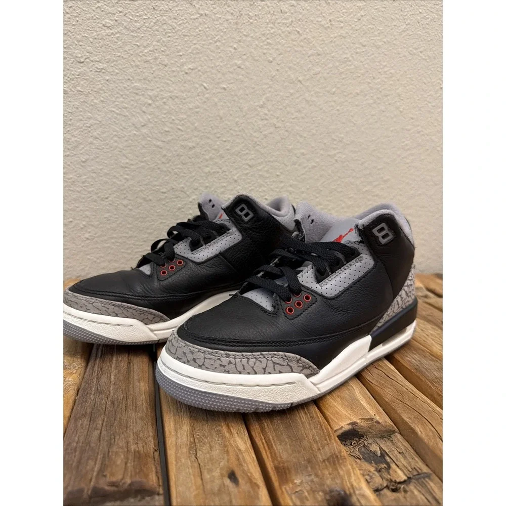 Nike Youth Air Jordan 3 Retro Black Cement DM0967-010 GS Shoes Sz 5Y